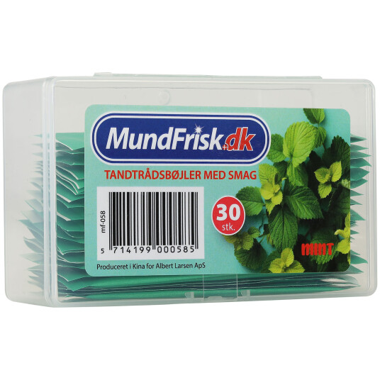 Floss med smaksatt tanntråd Pakket 30 stk. MINT Floss med smaksatt tanntråd Pakket 30 stk. MINT