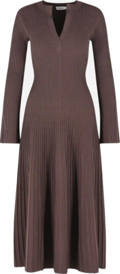 Simkhai Genna l/s dress M brun dame Simkhai Genna l/s dress M brun dame