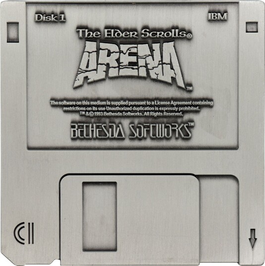 The Elder Scrolls Arena Floppy Disk Replica