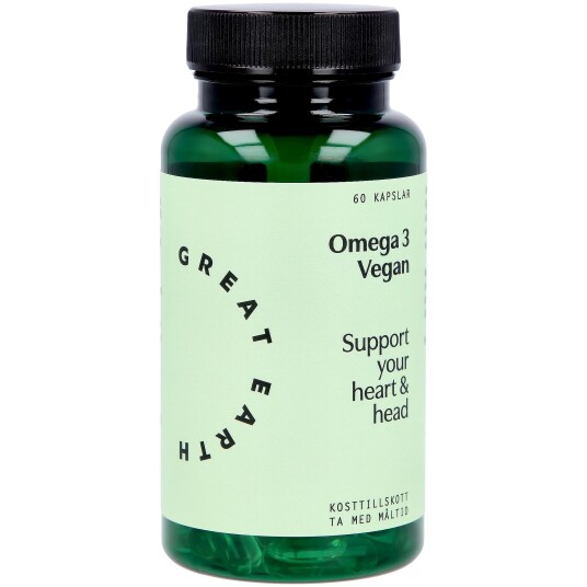 Great Earth Omega 3 Vegan 60 kap Great Earth Omega 3 Vegan 60 kap