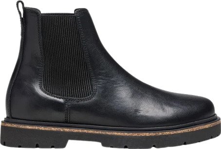 Birkenstock Women"s Highwood Slip On Natural Leather Black 38