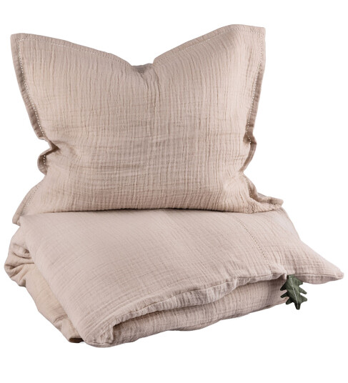Sebra Sengetøy Musselin Seabreeze Beige Baby 70x100 cm