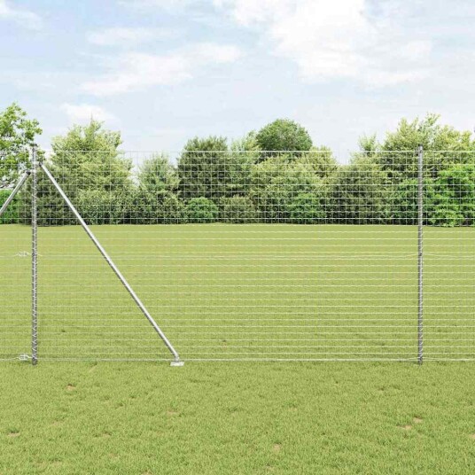 Euro Gjerde med 7 Spydposter 1,6x10 m Galvanisert Stål