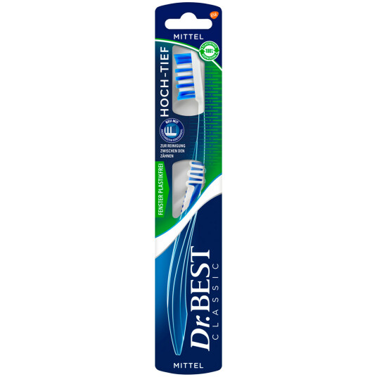 Dr. Best tannbørste Classic Hoch tief Medium