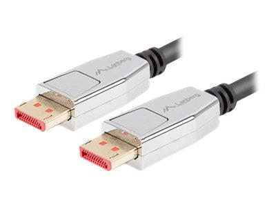 Lanberg Premium 1.8 m DisplayPort-kabel 8K 60Hz Svart