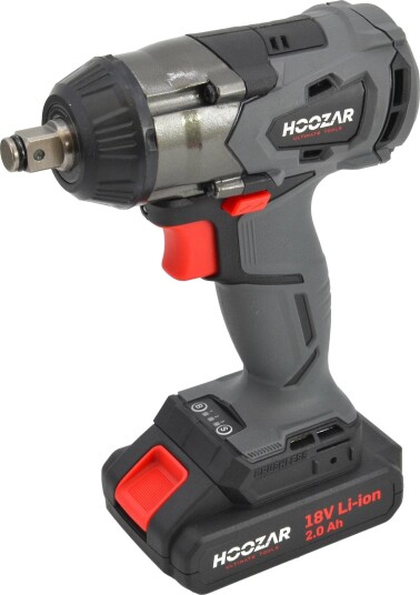 Hoozar Muttertrekker IW10BL Børsteløs, 1/2", 18 v, (350 nm), 1 × 2.0 ah, Inkl. Batteri Og Lader Hoozar Muttertrekker IW10BL Børsteløs, 1/2", 18 v, (350 nm), 1 × 2.0 ah, Inkl. Batteri Og Lader