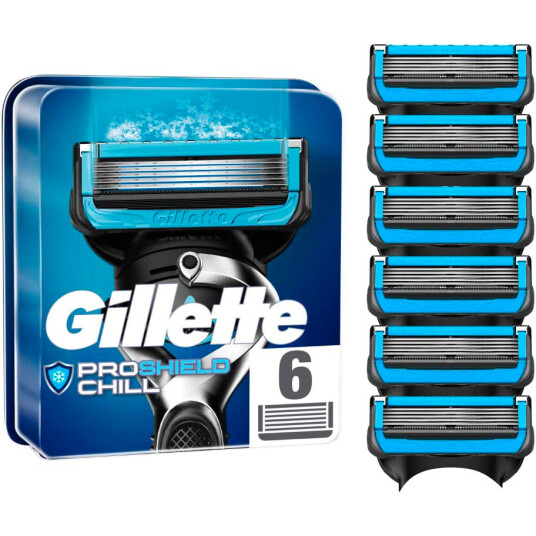 Gillette Barberblad ProShield Chill 6-pk.