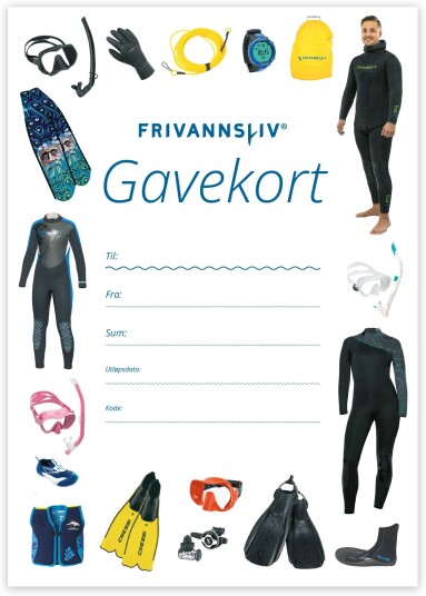Frivannsliv® Frivannsliv® Frivannsliv Gavekort kr 10 00000 Frivannsliv® Frivannsliv® Frivannsliv Gavekort kr 10 00000