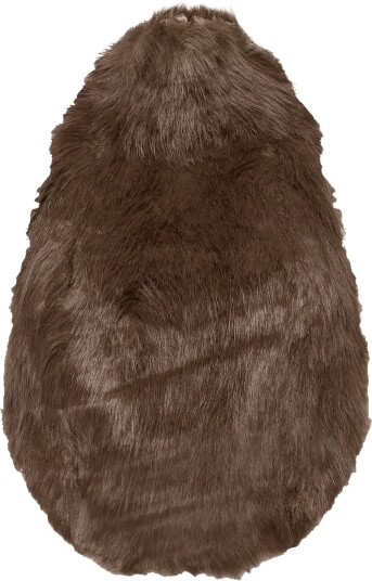 Bardot Julietta Faux Fur Top CHOCOLATE 34