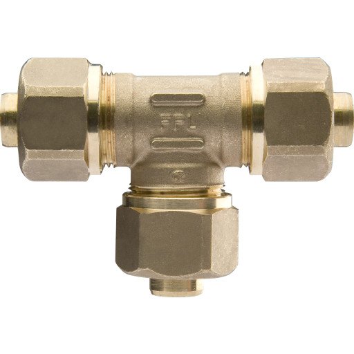 PEX T-Rør 20mm x 1/2" x 20mm
