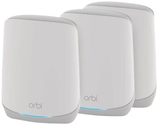 Netgear Orbi RBK763S AX5400 Tri-Band Mesh Wi-Fi system (3-pakning) Netgear Orbi RBK763S AX5400 Tri-Band Mesh Wi-Fi system (3-pakning)