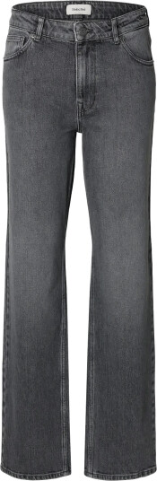 Selected Slwstraight Bea Kori Mw Jeans Noos Grey 31 x 34