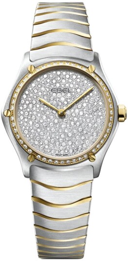 Ebel Dameklokke 1216563 Classic Sølvfarget/18 karat gult gull Ø29 mm