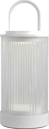 Alberto Open Cage Lantern Plaster White