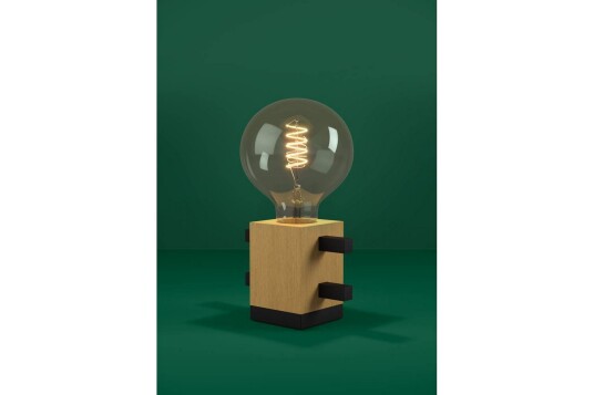 Bordlampe Eglo Levantara Svart/Tre Bordlampe Eglo Levantara Svart/Tre