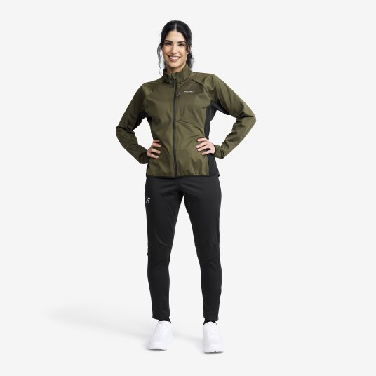 Revolutionrace Pace Wind Jacket Dame Forest Night XS Vindjakker