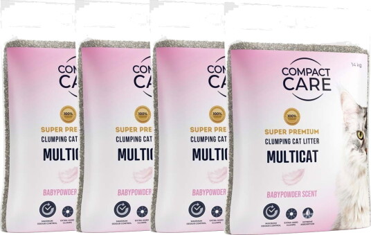 Compact Care Multicat Babypowder 4X14 kg