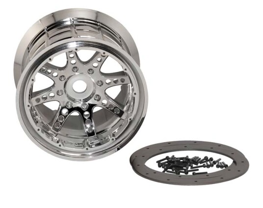 Axial 8043 8-Spoke Oversize Beadlock Wheel Chrome 2