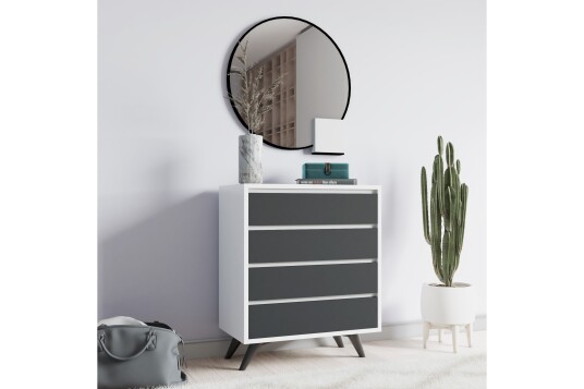 Kommode Urgby 70x86 cm Hvit