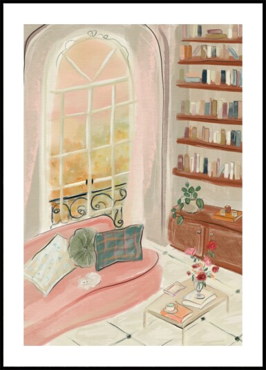 Cozy Reading Nook Plakat / 50x70