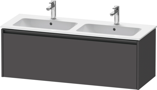 Duravit Ketho.2 Servantskap 1 Skuff 1280x480 mm Grafitt Matt