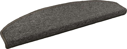  Selvlimende trappematter 15 pcs Mørkegrå 80 x 24,5 x 3,5 cm
