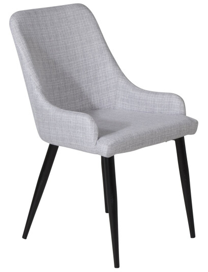 Venture Design Plaza spise stol Grå Textil/svart Grå