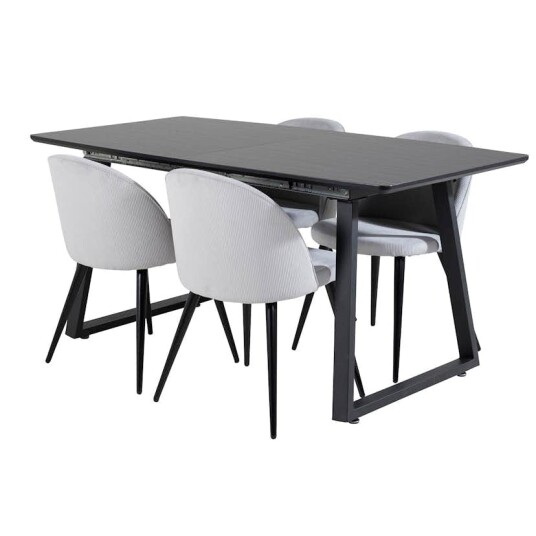 Venture Home Spisegruppe Venture Home Ina med 4 Valentina Stoler Manchester GR20340