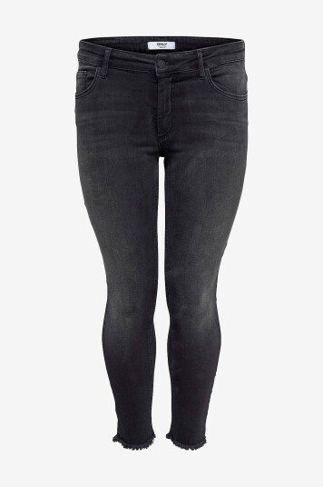 Only Carmakoma - Jeans carWilly Reg Ank Skinny Jeans - Svart