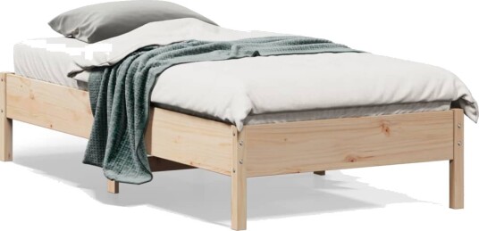 vidaXL Sengeramme 75x190 cm heltre furu 8721012428874