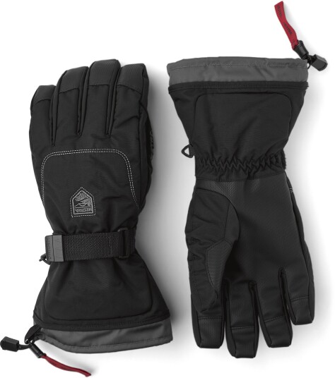 Hestra Gauntlet Sr. - 5 Finger Black/Black 8