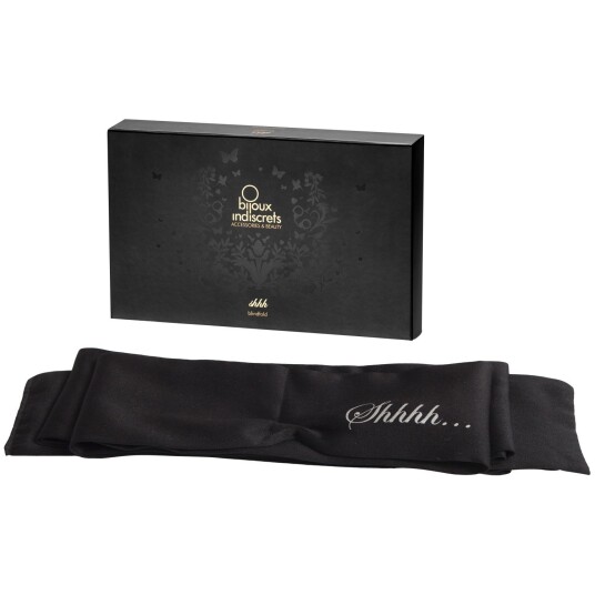 Bijoux Indiscrets  Shhh Sateng Blindfold      - Svart