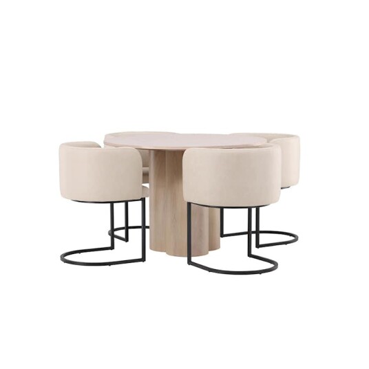 Venture Home Spisegruppe Venture Home Olivia med 4 Simrishman Stoler GR23073