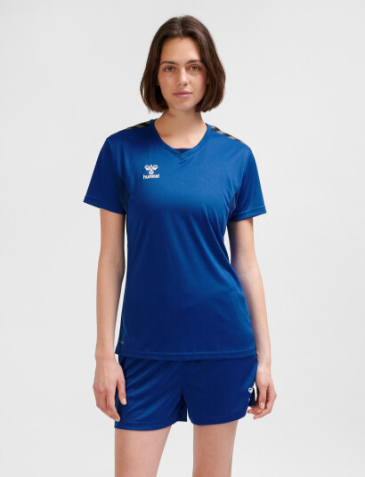 Hummel Hmlauthentic Pl Jersey S/S Woman Blue S