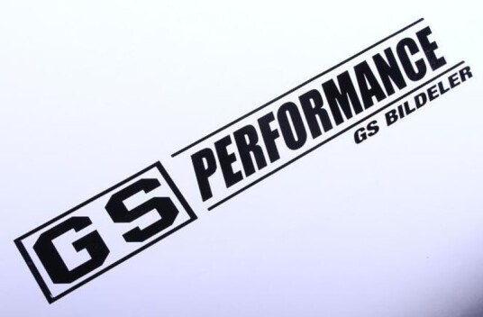 Gs Performance Klistermerke svart
44x8 cm GSP100/0