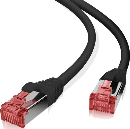 Helos Cat 6 S/Ftp 0.5 M 0,5 M Cat6 S/Ftp S-Stp Rj-45 Rj-45 Sort