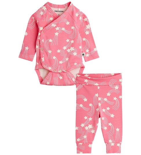 Mini Rodini Starfall Aop Nb Baby Set Pink 68 Mini Rodini Starfall Aop Nb Baby Set Pink 68