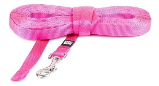 Pro Dog Nylon Treningsline Rosa (15 M)