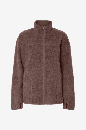 pieces   Teddyjakke pcSadia LS Teddy Jacket   Brun