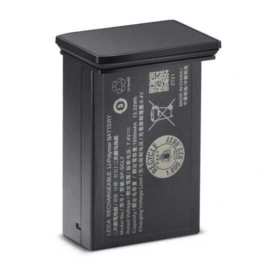 Leica batteri BP-SCL7 Lithium-Ion - Sort Batteri til Leica M11 Leica batteri BP-SCL7 Lithium-Ion - Sort Batteri til Leica M11