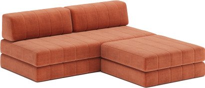 CozyPad Sovesofa med puff B 6002864