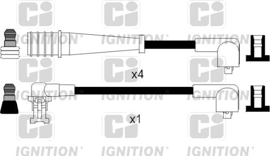 Tennplugg kabelsett QUINTON HAZELL XC145