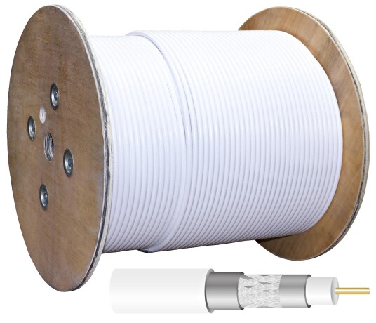 Televes RG 11T Koaksialkabel 1,6/7,1 mm trippelskjermet 1 m Stikkontakter & kabler