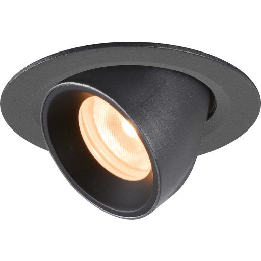 Slv Numinos Gimble Xs Innsunket Spotlight 1 Ampuller Led 2700 K 620 Lm Sort