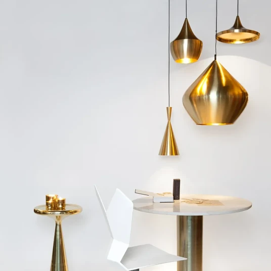 Tom Dixon Beat Pendant Stout Brass LED Tom Dixon Beat Pendant Stout Brass LED