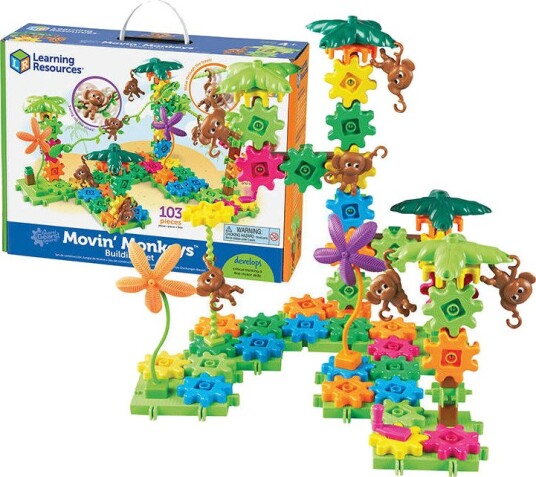 Learning Resources Gears! Moving Monkeys Byggesett 4 År+