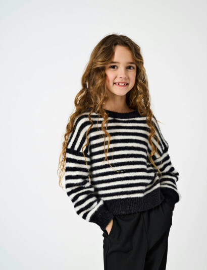 Kids Only Kognewpiumo L/S Pullover Knt Noos - Multi/patterned - 122-128