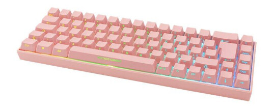 Deltaco GAMING PK95 - tastatur - QWERTY - Nordisk - rosa Deltaco GAMING PK95 - tastatur - QWERTY - Nordisk - rosa