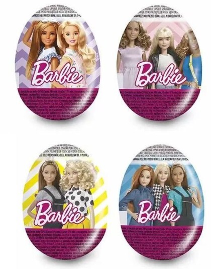 1 stk Barbie Surprise Egg Sjokoladeegg med Barbie Leke