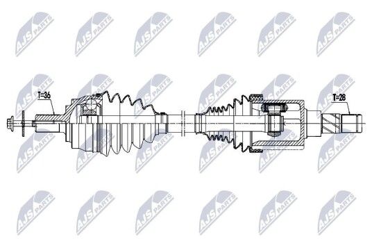 Nty Drivaksel NTY NPW VV 170